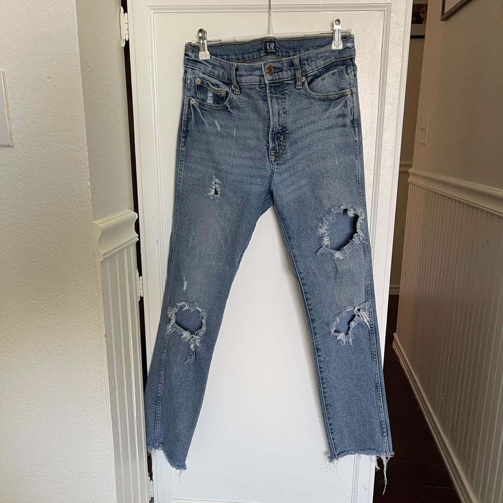 Distressed GAP jeans